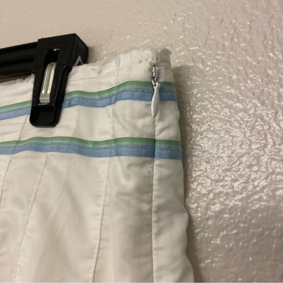 Old Navy vintage white lightweight Knee Length a line skirt beachy preppy 12 - Picture 5 of 8